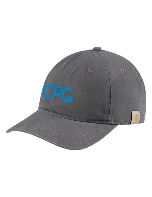 Carhartt Dark Grey Cotton Canvas Cap w/CPG Logo