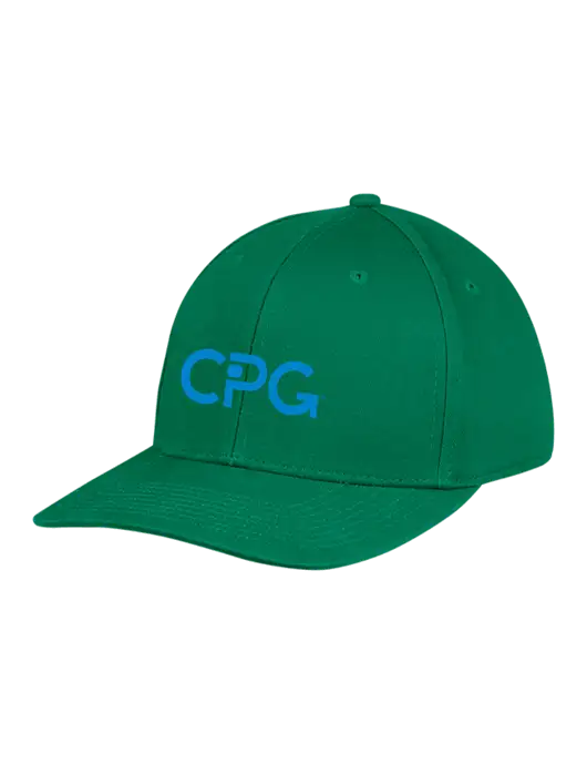 Premium Modern Structured Twill Kelly Green Snapback Cap w/CPG Logo