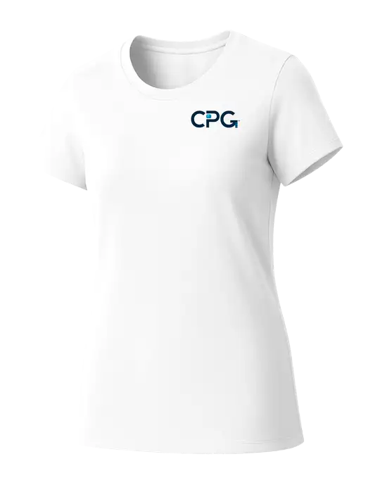 Womens Seriously Soft White T-Shirt w/CPG Logo