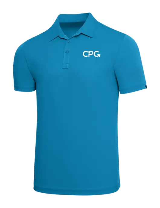 TravisMathew Sapphire Solid Oceanside Polo w/CPG Logo