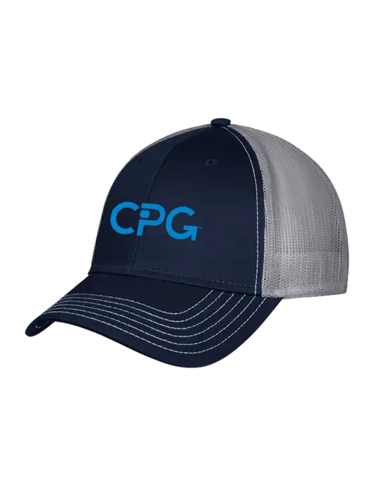 Navy & Grey Mesh Trucker Cap Snap Back w/CPG Logo