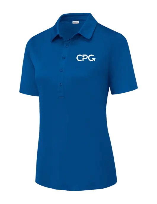 True Royal Womens Posi-UV Pro Polo w/CPG Logo