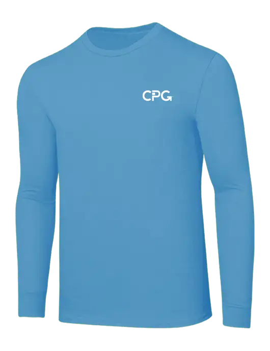 Core Blend Light Sapphire Blue Long Sleeve Tee w/CPG Logo