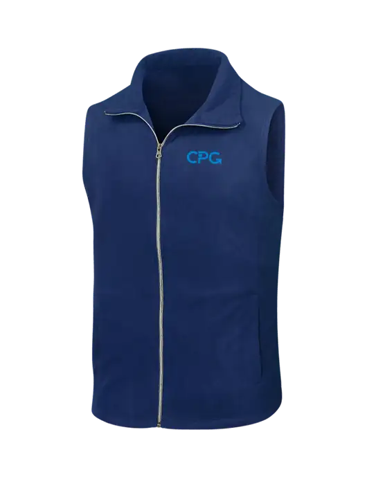 Navy Microfleece Vest w/CPG Logo