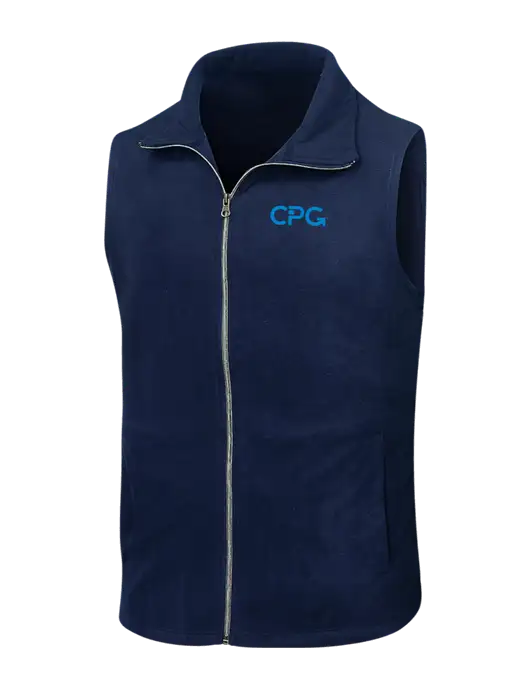Navy Microfleece Vest w/CPG Logo