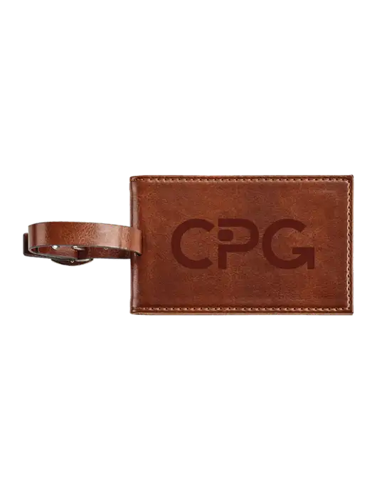 Fabrizio Brown Executive Luggage Tag w/CPG Logo