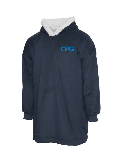 Wearable Lodge Navy Blanket w/CPG Logo