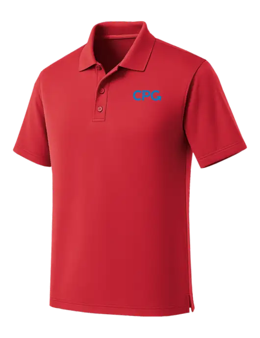 Red Dry Zone UV Micro Mesh Polo w/CPG Logo