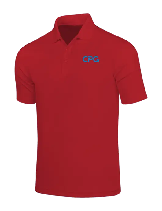 Red Dry Zone UV Micro Mesh Polo w/CPG Logo