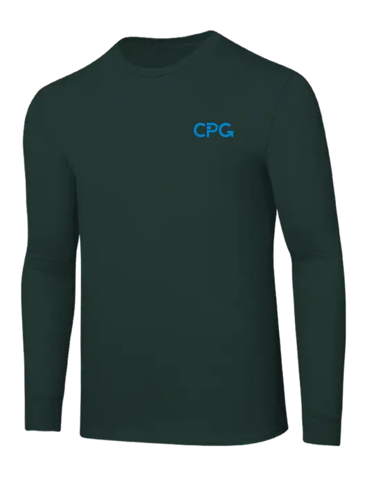 Core Blend Dark Green Long Sleeve Tee w/CPG Logo