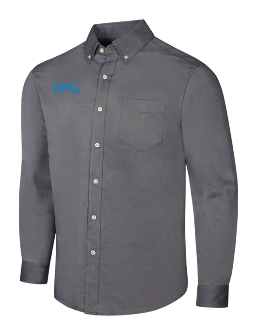 Dark Grey SuperPro Oxford Shirt w/CPG Logo
