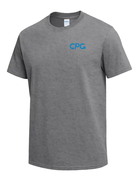 Medium Grey Heather Heavyweight 6.1 oz T-Shirt w/CPG Logo