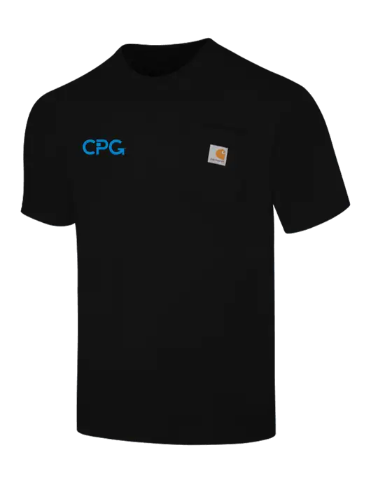 Carhartt Workwear Black Pocket Short Sleeve T-Shirt w/CPG Logo