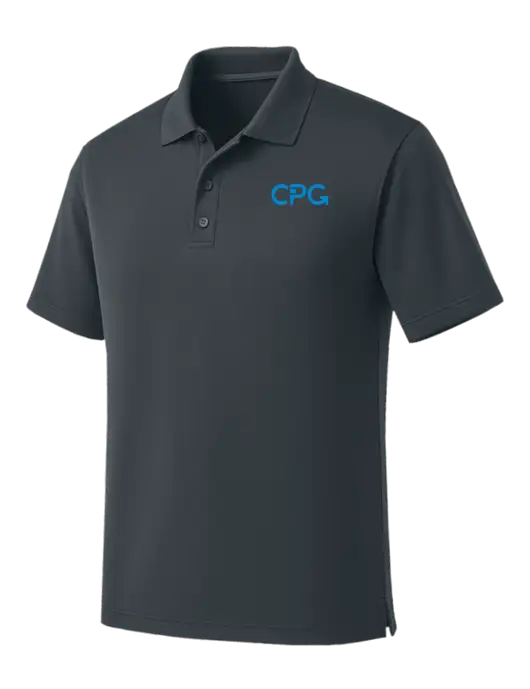 Dark Grey Dry Zone UV Micro Mesh Polo w/CPG Logo