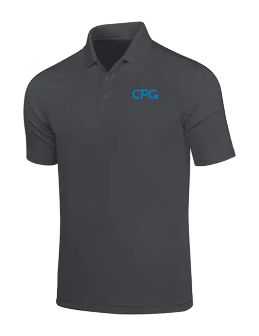 Dark Grey Dry Zone UV Micro Mesh Polo w/CPG Logo