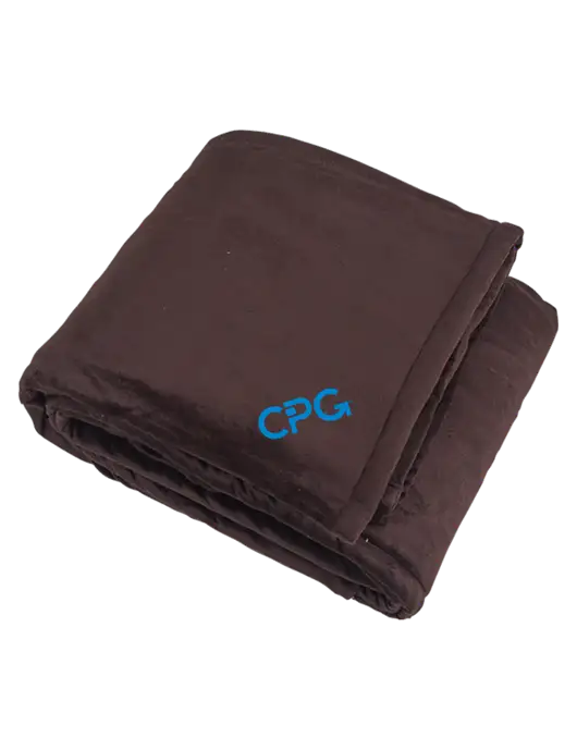 Mountain Lodge Fireside Brown Blanket w/CPG Logo