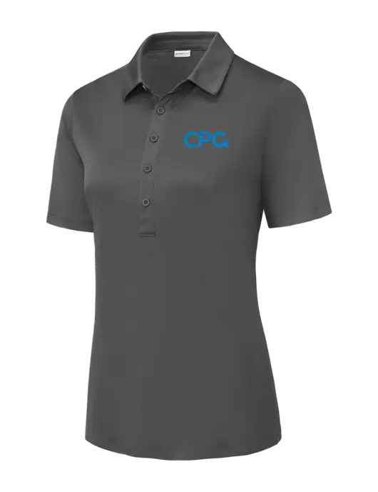 Dark Smoke Grey Womens Posi-UV Pro Polo w/CPG Logo