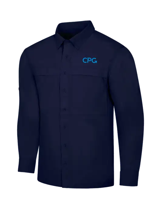 Navy Long Sleeve UV Daybreak Shirt w/CPG Logo