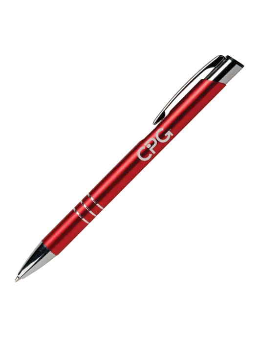 Laurent Red Pen - Black Ink w/CPG Logo