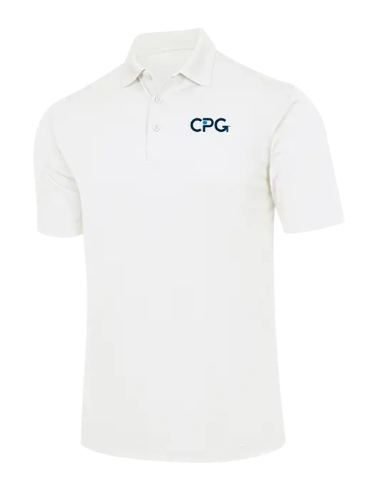 White Micropique Sport-Wick Polo w/CPG Logo