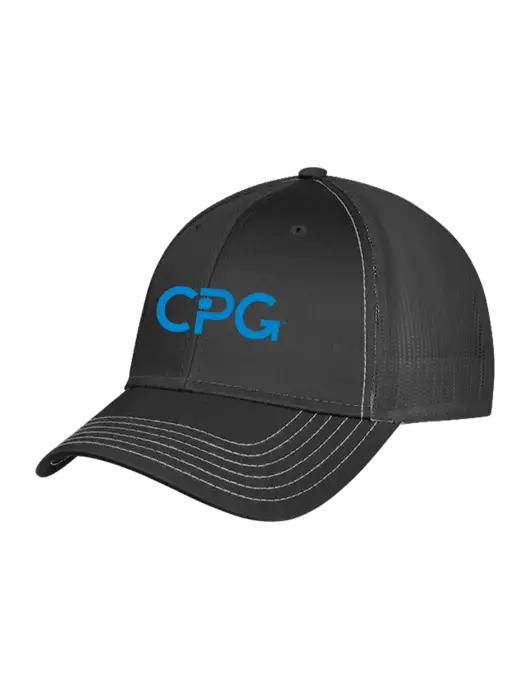 Charcoal Grey Mesh Trucker Cap Snap Back w/CPG Logo