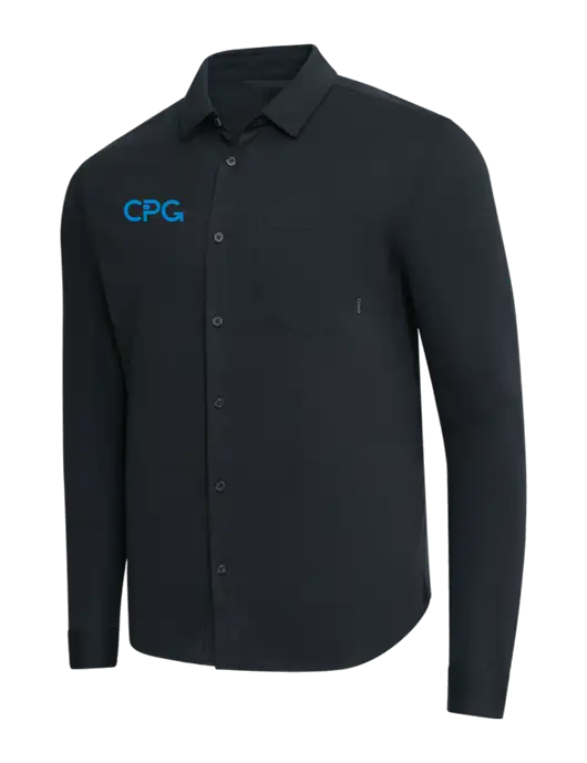 OGIO Black Extend Long Sleeve Button Up Shirt w/CPG Logo
