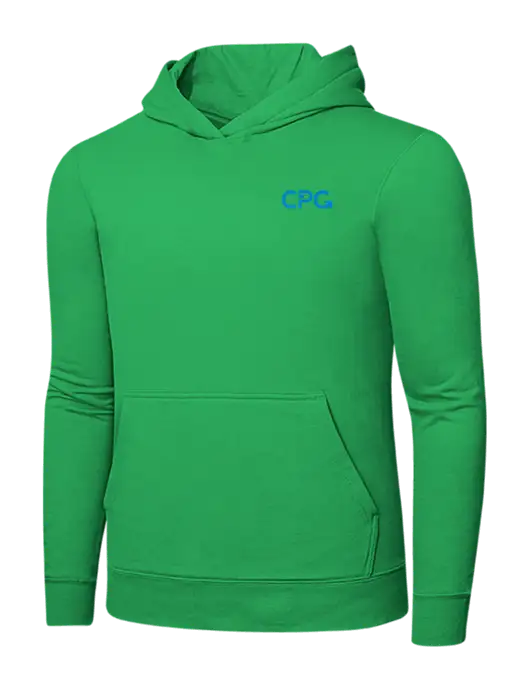 Light Kelly Green 7.8 oz Ring Spun Hooded Sweatshirt w/CPG Logo