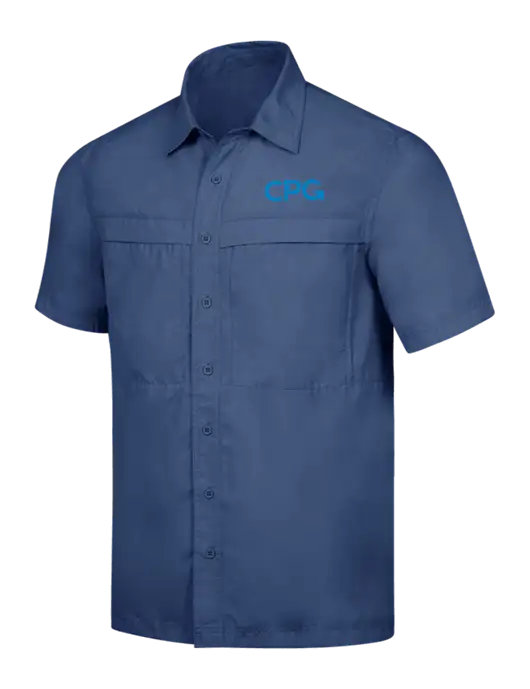 Navy Short Sleeve UV Daybreak Shirt w/CPG Logo