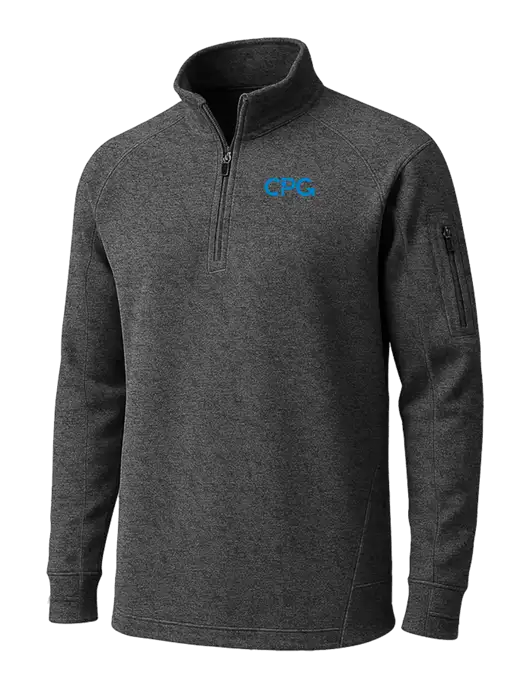 Graphite Heather Tech Fleece 1/4 Zip Pullover w/CPG Logo