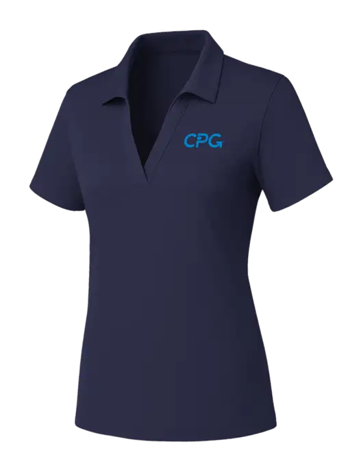 Womens Navy PosiCharge RacerMesh Polo w/CPG Logo