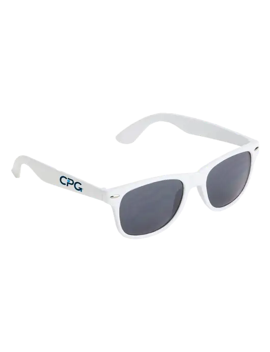 Daytona White Sunglasses w/CPG Logo