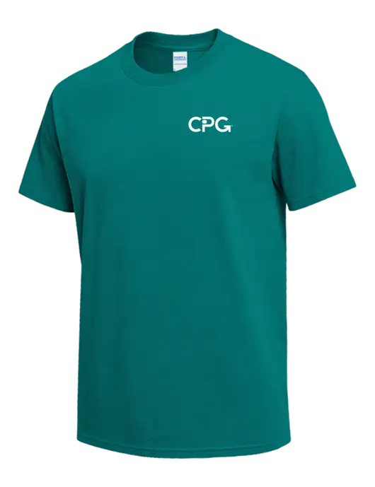Teal Heavyweight 6.1 oz T-Shirt w/CPG Logo