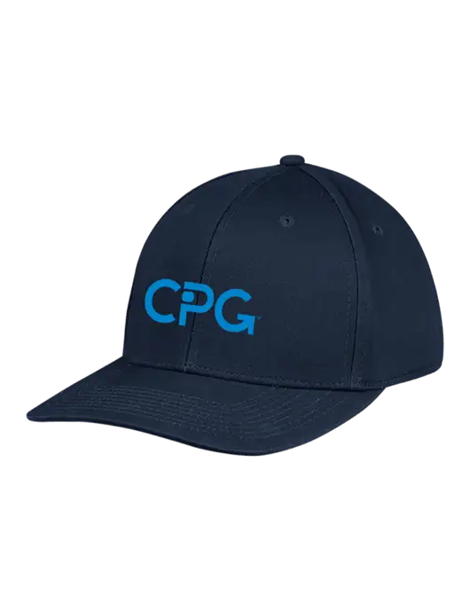 Premium Modern Structured Twill Navy Snapback Cap w/CPG Logo