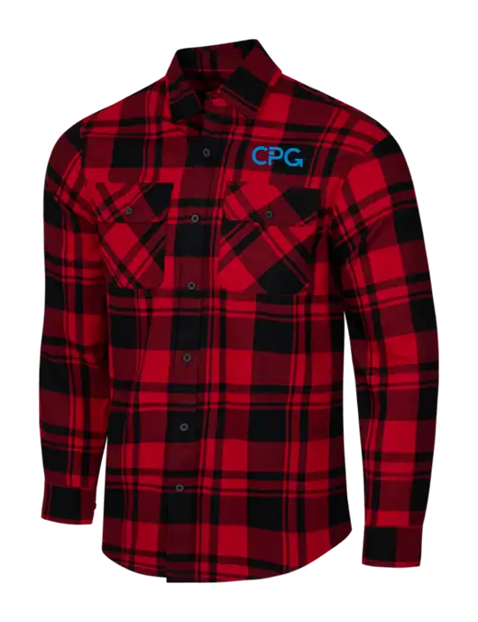 Red/Black Plaid Flannel Shirt w/CPG Logo
