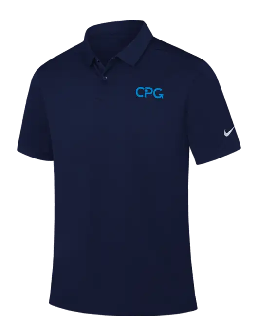 Nike Navy Dry Essential Solid Polo w/CPG Logo