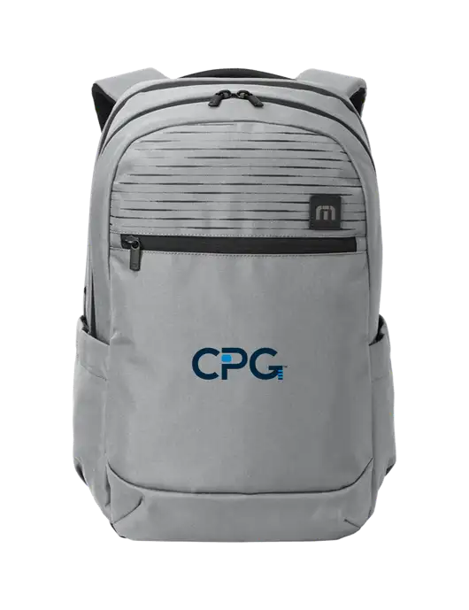 TravisMathew Light Grey Approach Backpack w/CPG Logo