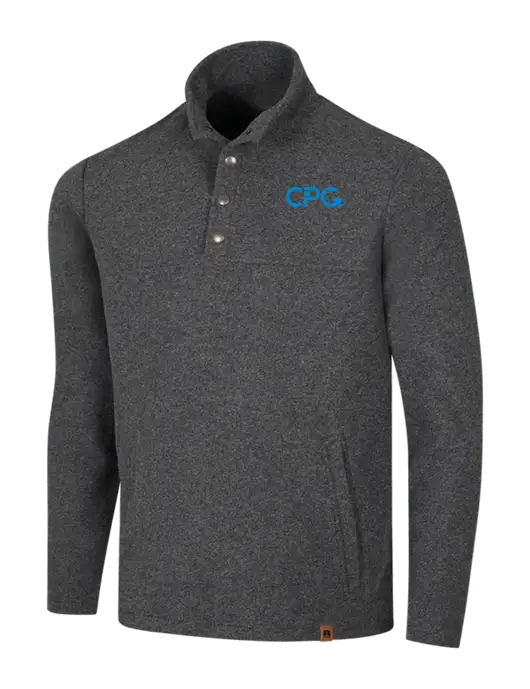 Russell Outdoors Dark Grey Heather Basin Snap Pullover w/CPG Logo