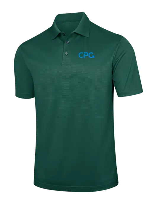 Dark Green Performance Fine Jacquard Polo w/CPG Logo