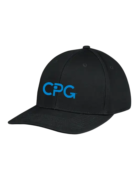Premium Modern Structured Twill Black Snapback Cap w/CPG Logo