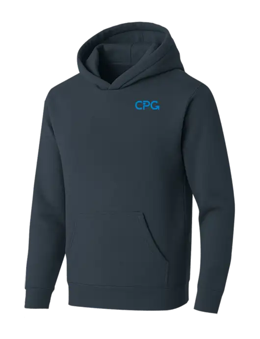 BELLA+CANVAS Dark Grey Sponge Fleece Pullover Hoodie w/CPG Logo
