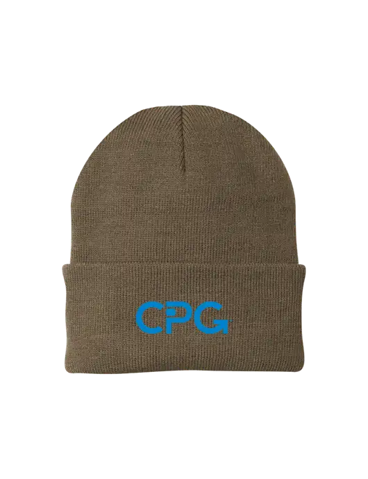 Light Brown Knit Cap w/CPG Logo