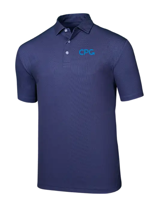 Callaway Birdseye Navy Polo w/CPG Logo