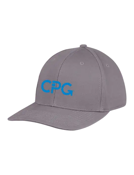 Premium Modern Structured Twill Charcoal Snapback Cap w/CPG Logo