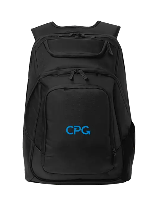 Executive Black Laptop Backpack w/CPG Logo