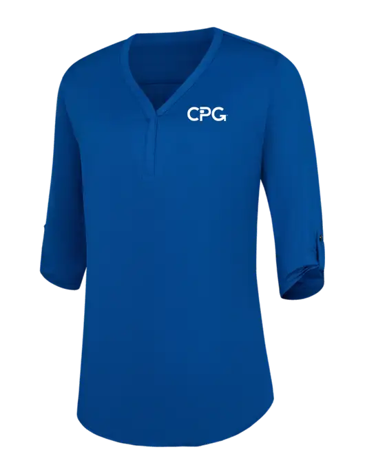 Womens Royal City Stretch 3/4-Sleeve Tunic w/CPG Logo