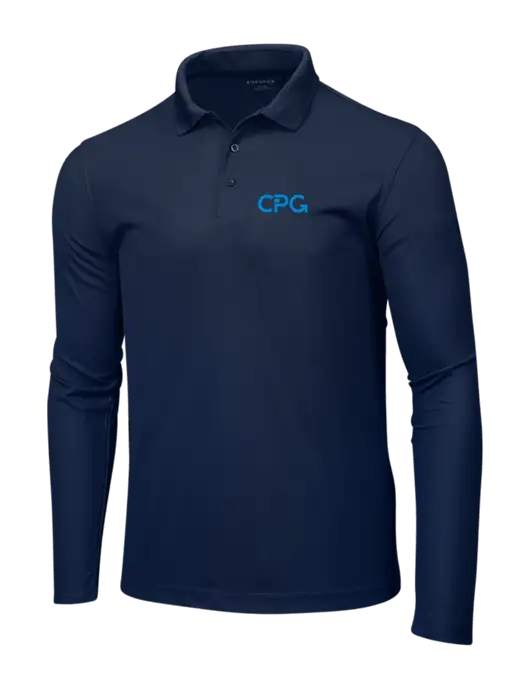 OGIO Navy Caliber 2.0 Long Sleeve Polo w/CPG Logo