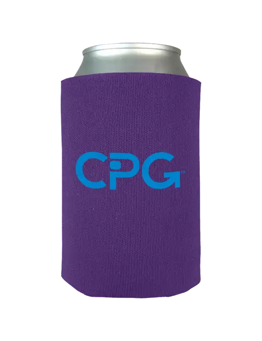 Purple Neoprene Coolie w/CPG Logo