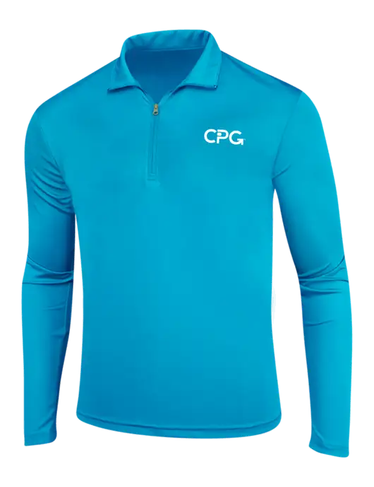 Sapphire Blue PosiCharge Competitor 1/4 Zip Pullover w/CPG Logo