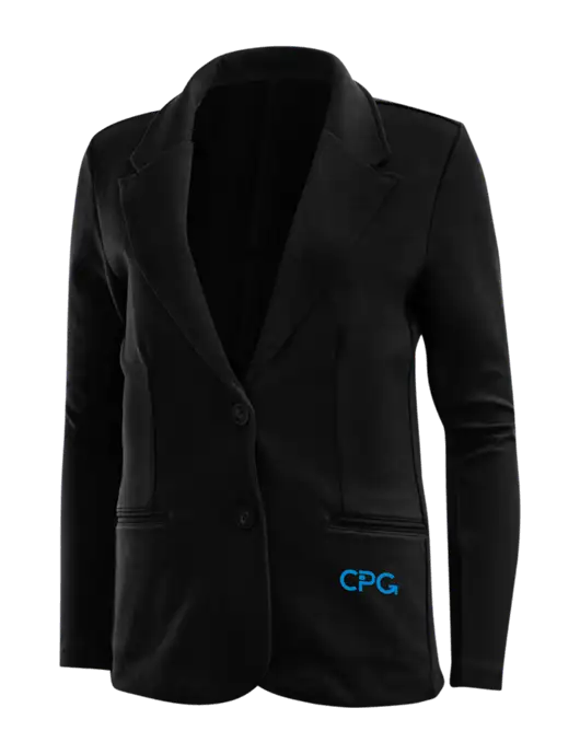 Black Womens Knit Blazer w/CPG Logo