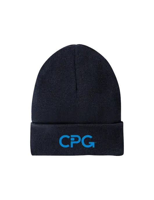 Recycled True Navy Beanie w/CPG Logo
